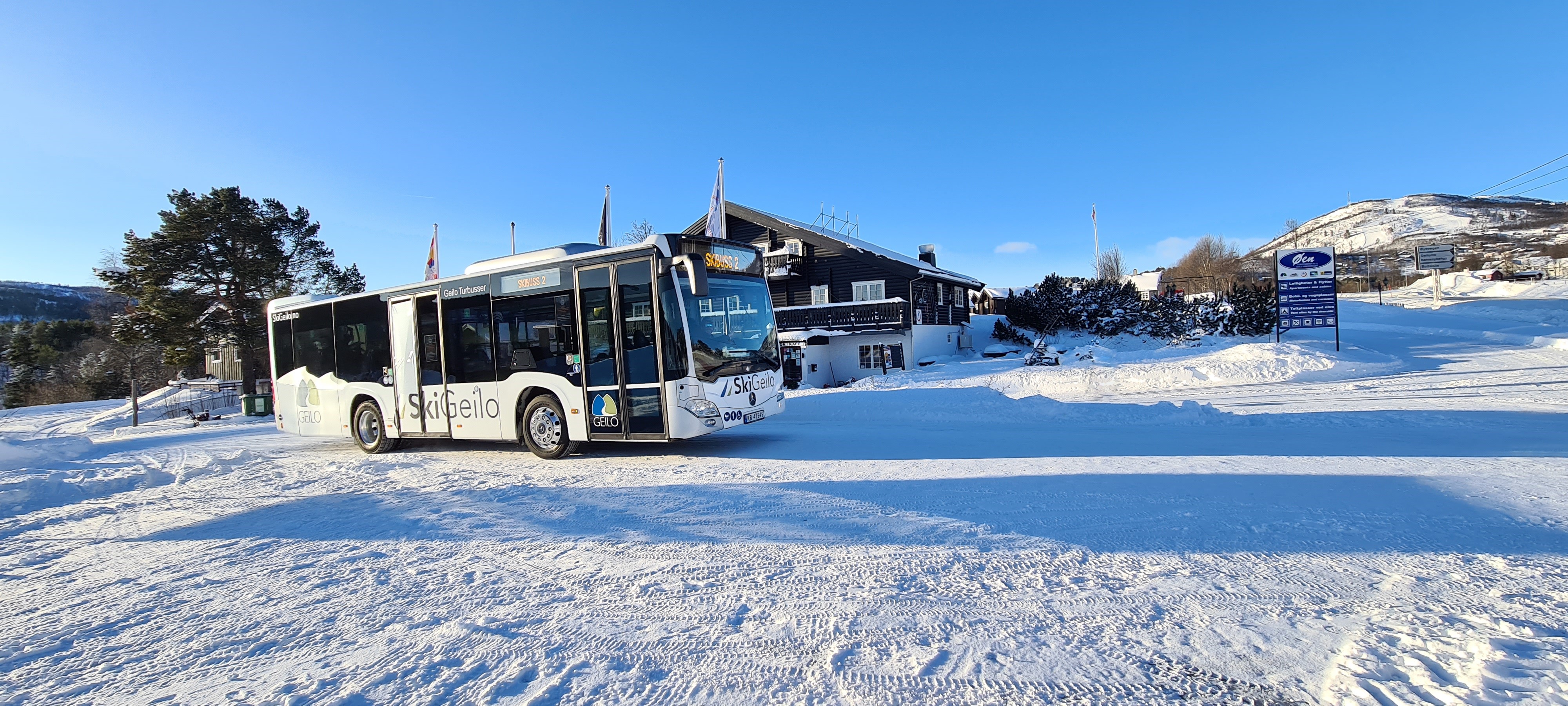 skibus øen turistsenter geilo reception winter snow