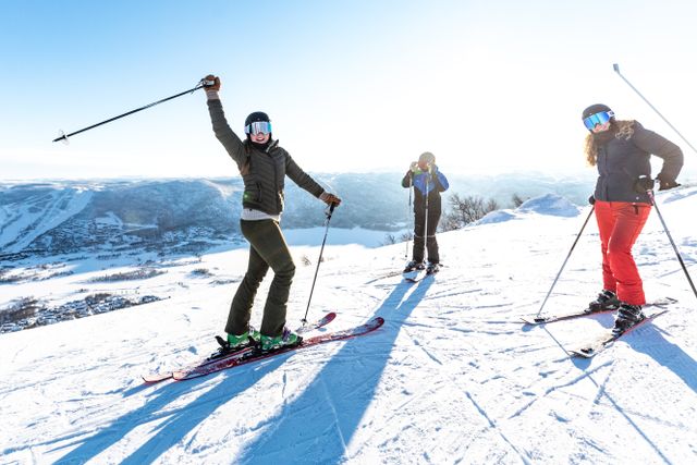 ski, alpin, geilo, vinter